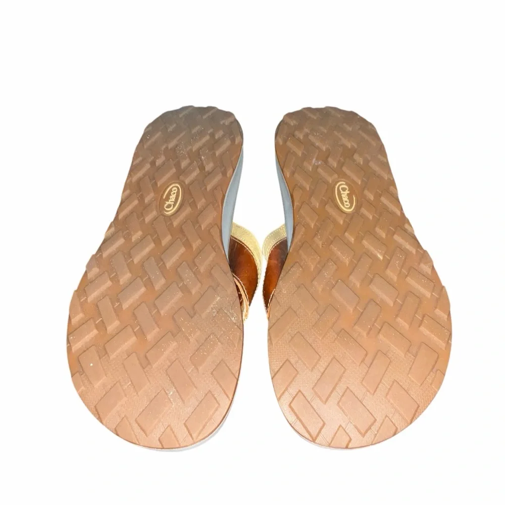 Chaco Playa Pro Leather Flip Flops Men’s Size 9 Brown Comfort Sandals
